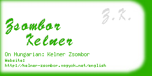 zsombor kelner business card